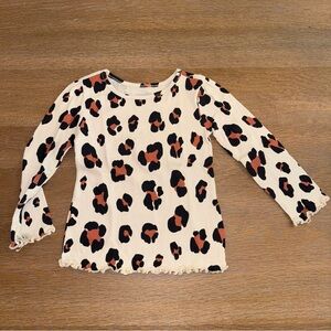 Garanimals Baby Girls' Leopard Print Long Sleeve T-Shirt